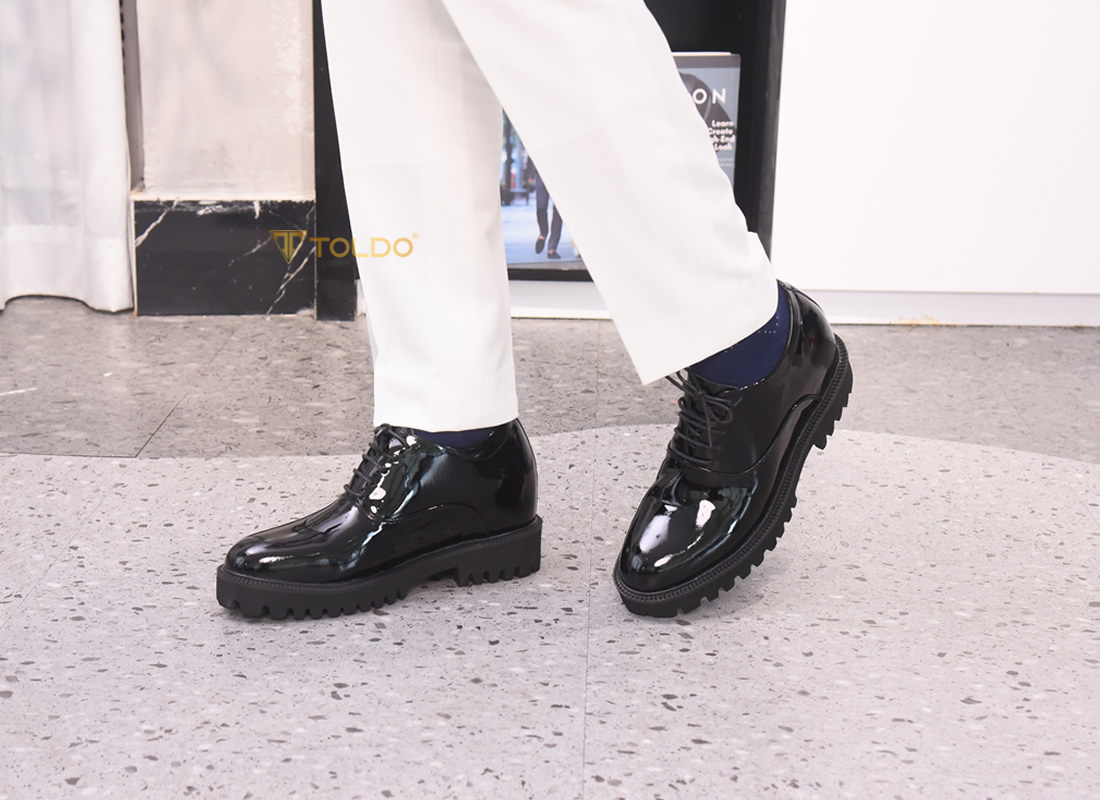 Giày nam cao 12cm siêu nhẹ da thật 6